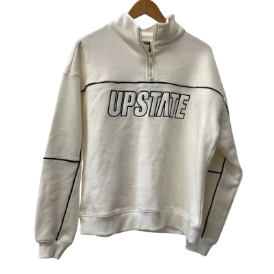 Upstate - Crew Neck Jumper in Ivory Size M