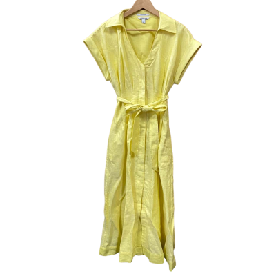 Country Road Yellow Linen Maxi Dress Size 12