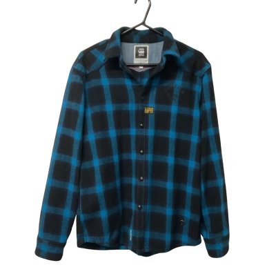 Men’s G-Star Raw Size L Black and Blue Long Sleeve Shirt 