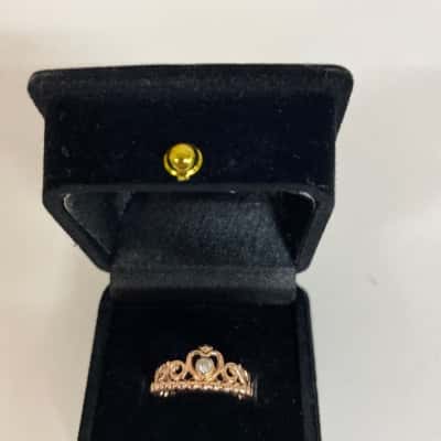 Pandora 925 W/ Rose Gold Tiara Ring 