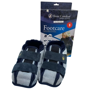 Shear Comfort Medical Sheepskin Boot Slippers Size S