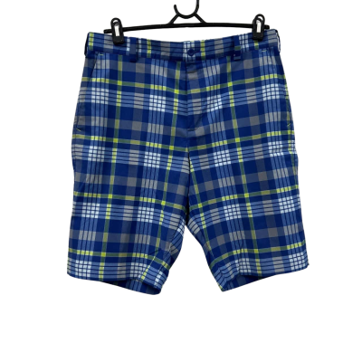 NIKE MENS CHECKED GOLF SHORTS. SIZE 32