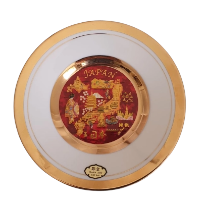 Art of Chokin Decorative Plate of Japan