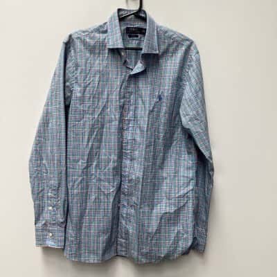 Polo Ralph Lauren Long Sleeve Shirt Blue / Pattern Unisex Size 16
