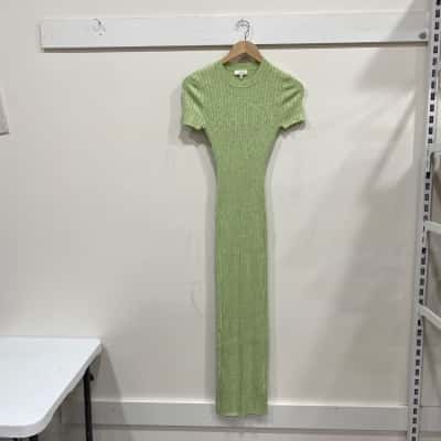 Kookai Womens  Size 0 Maxi Dress Green 