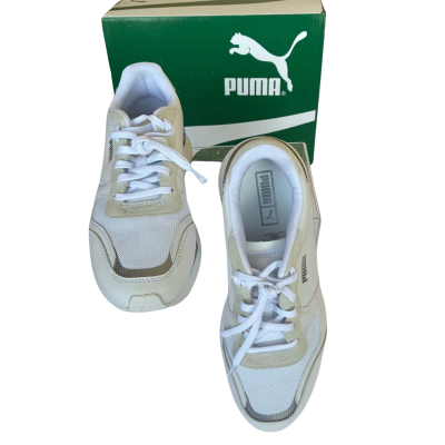 NWT Puma Womens  Size 4.5 Sneakers Grey / White 