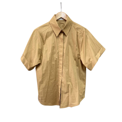 Camilla & Marc Womens  Size 8 Button Up Top Brown 