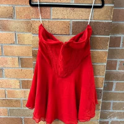 White Fox Womens  Size L Mini Dress Red 