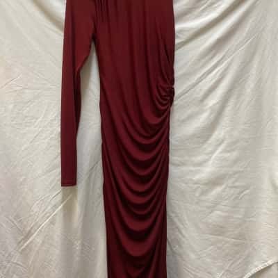 Sheike Womens Size 6 Maxi Dress Maroon 