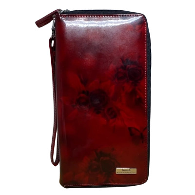 Serenade Beverly Hills collection ‘cherry rose’ red travel wallet