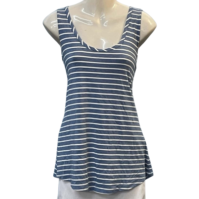 Witchery Womens Size S Tank Top Blue/Striped/White