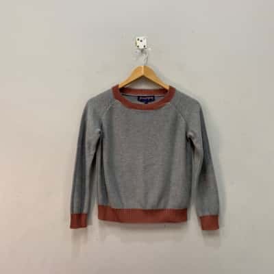 Princess Highway Womens  Size 8 Cropped Jumper Brown / Grey 