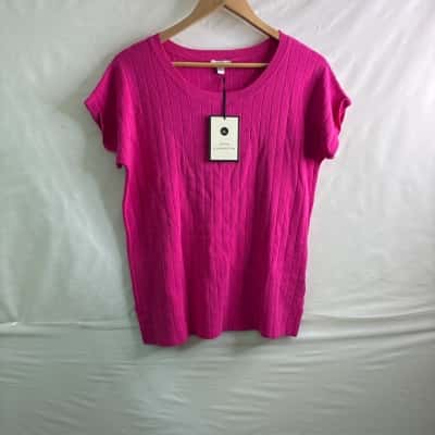 Jane Lamerton Womens Size S Short Sleeve Shirt Pink BNWT