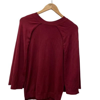 Vivid Womens  Size S Maroon cape top