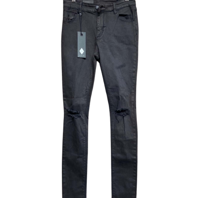 Thrills Womens Destroy Dreamer Jeans in faded black 