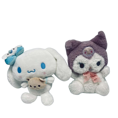 2 x Sanrio Plush toys, 2022 Cinnamoroll and Kuromi (no tag) #HelloKitty 