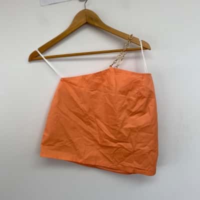 HELLO MOLLY Apricot Gold Chain Cami Top  Size 8 / S 
