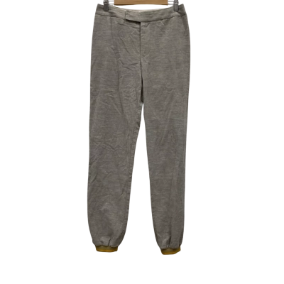 ZAMBESI Made In New Zealand Women's Corduroy Style Fabric Pants Size 12 Grey (100% Cotton)