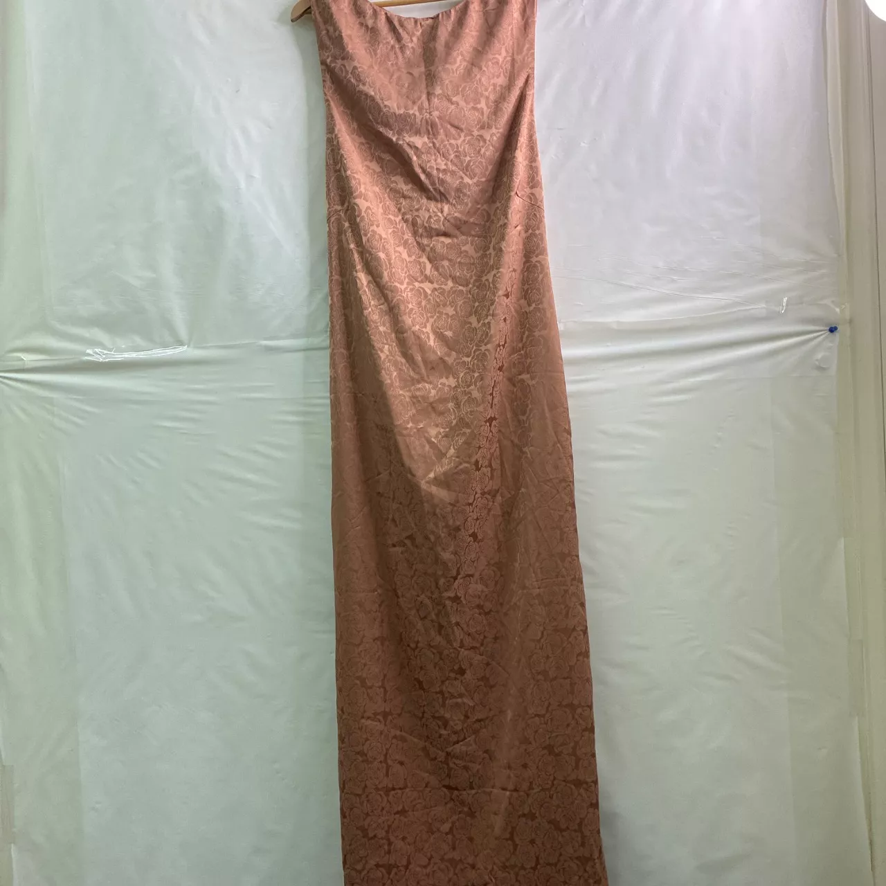 anthropologie rose gold dress Retrofête Thesaly Velvet Dress | Print | Size S main image 1