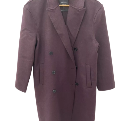 Decjuba Womens  Size 8 Winter Coat Maroon 