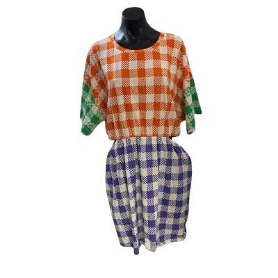 Gorman Womens  Size 14 Casual Dress Green / Orange / Purple 