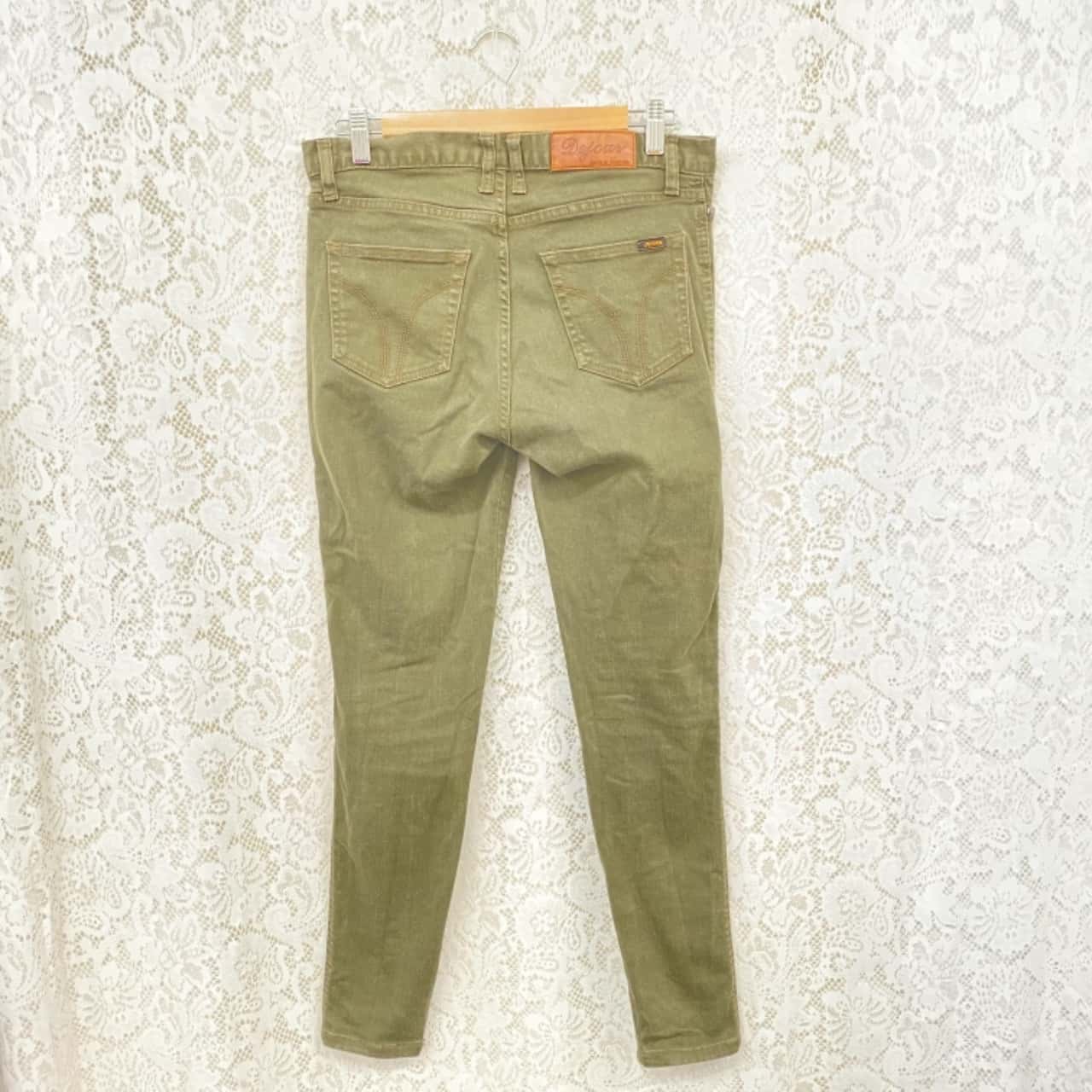 Dejour Women's Olive Green Skinny Jeans 