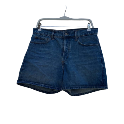 Nobody Denim Womens Mid Rise Boyfriend Fit Denim Shorts Size 29 Blue 