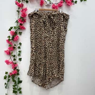 Autograph Womens Casual Pants Size 24 Leopard print 