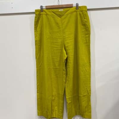 Sussan Womens  Size 14 Ankle Length Pants / Wide Leg Pants Mustard 