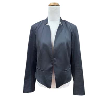 Veronika Maine Womens Jacket Size 10 Black  