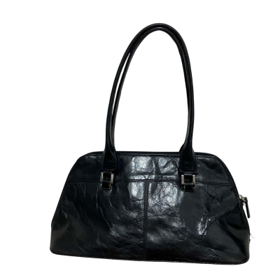 Futura Womens Handbag Black  Leather 