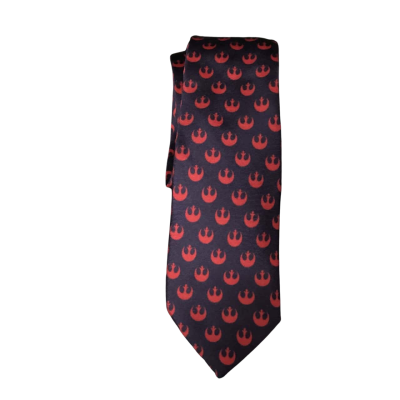 Star Wars 100% Silk Tie Navy Blue / Red 