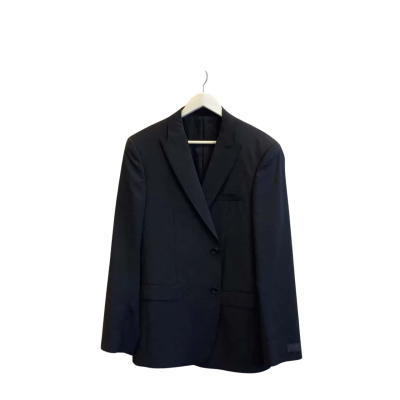 Brand New Trenery Mens Size 42 Wool Blazer Jacket Black  