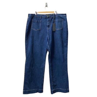 City Chic Womens Size 24R Blue Denim Jeans 