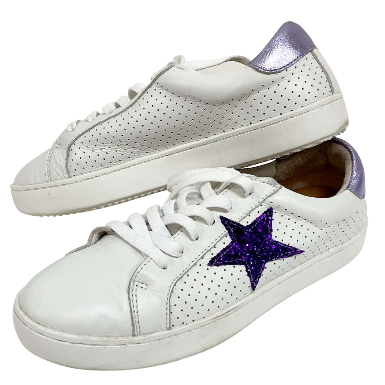 Alfie & Evie Size 37 White Leather Shoes(s)