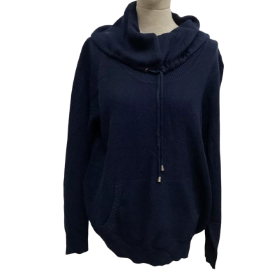 W-Lane  Size L Roll Neck Jumper Navy Blue 