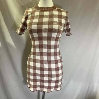 Seed Heritage Kids Size 14 Knit Dress Brown 