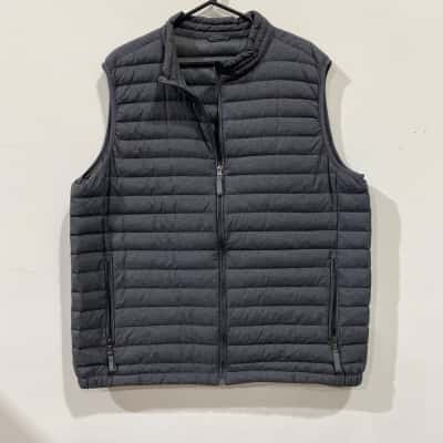 Gazman Mens Down Puffer Vest Grey 