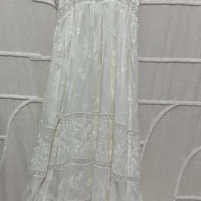 Forever New Womens  Size 12 Maxi Dress White 