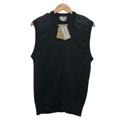 Calcoup Knitwear Womens  Size 10 Sweater Vest Black  