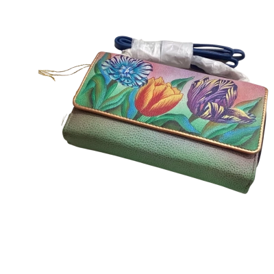  AnuschkaWomens Handbag / Purse Floral / Green 