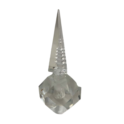 Vintage Pagoda Crystal Perfume Bottle 