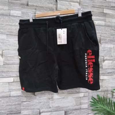 Ellesse Mens  Size L Cargo Shorts Black  / Red / White zanio shorts
