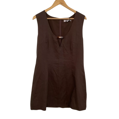 Dazie Womens  Size 16 Mini Dress / Sleeveless Dress  Brown 