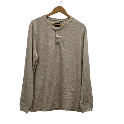 Van Heusen Mens Size XXL Long Sleeve Tee/Loungewear Beige RRP$60
