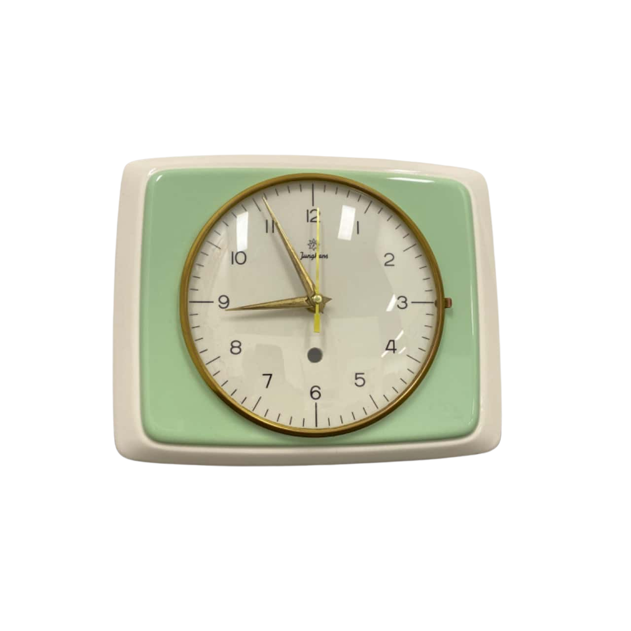 Junghans Ceramic Vintage Clock Green