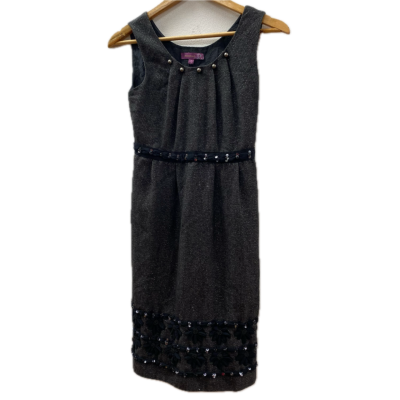  Moiselle Womens Dress Size 36 Grey Sparkly
