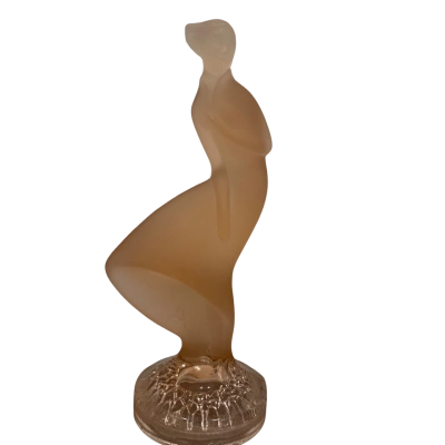 Vintage Art Glass Sculpture ‘Lady In The Wind’