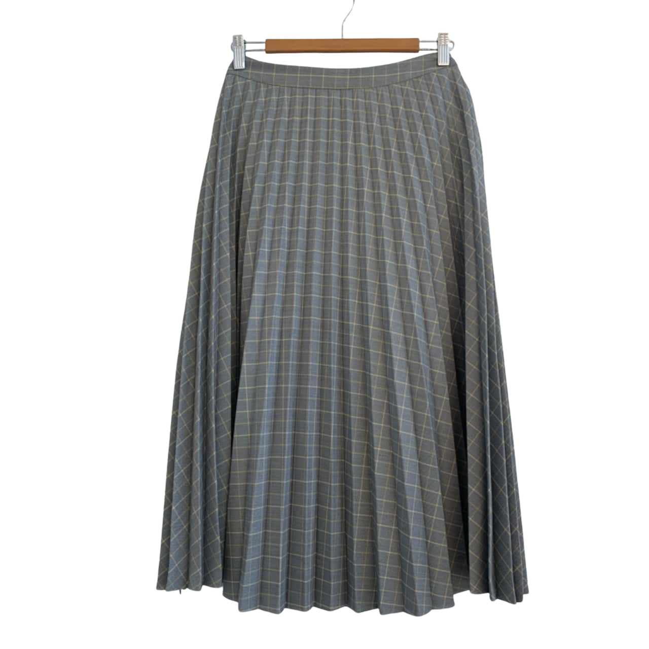 Sportscraft Size 12 Launceston Pleat Skirt Grey(s)