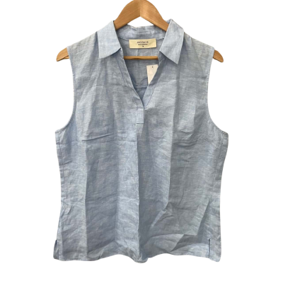 Jacqui-E Womens  Size 14 Sleeveless Top Blue 